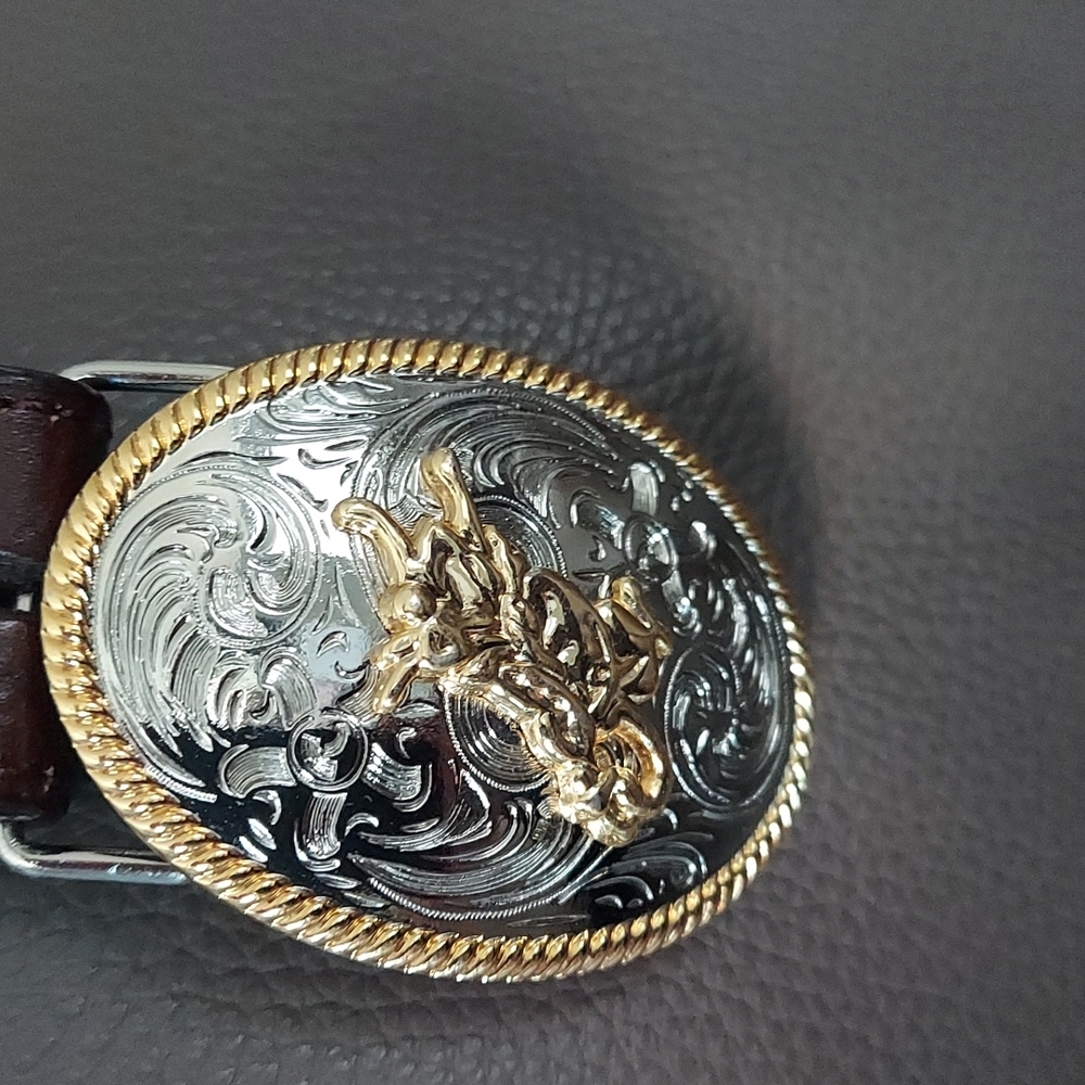 LEATHER WESTERN BELT